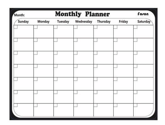 Ежемесячный магнитный календарь холодильника для того чтобы сделать список Whiteboard для дома