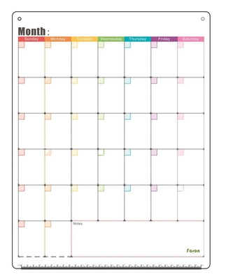 Вертикальный календарь Whiteboard для плановика магнитного холодильника холодильника ежемесячного