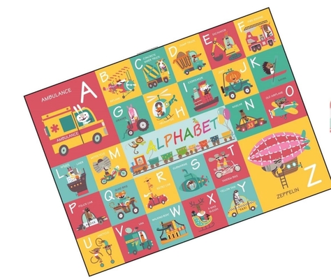 Переход головоломки пола алфавита мозаики детей воспитательный бумажный на 4-8-10 год - olds
