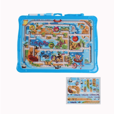 Лабиринт головоломки Montessori магнитный уча игрушки с пластмассой Eco ЕВА пляжа океана ручки