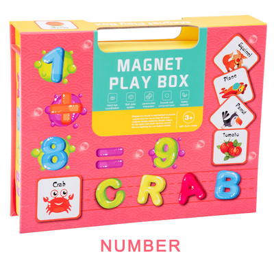Книга на 3 года - дети мозаики Preschool опознавания номера магнитная olds