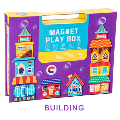 Preschool магнитные строительные блоки коробки игры магнита мозаики