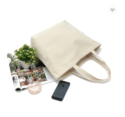 Напечатанные сумки Tote 6oz холста Eco органической сумки хлопко-бумажной ткани дружелюбные 8oz