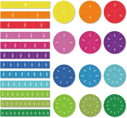 Магнитные кафельные части круга установили 156 частей 12 игрушки считать и математики кодирования по цвету