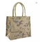 Картина водоустойчивых сумок дам джута Eco многоразовых изготовленная на заказ