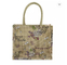 Картина водоустойчивых сумок дам джута Eco многоразовых изготовленная на заказ