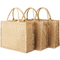 Многоразовые напечатанные сумки джута Tote сумка мешковины для упаковки посещения магазина бакалеи