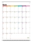 Вертикальный календарь Whiteboard для плановика магнитного холодильника холодильника ежемесячного