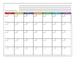 Плановик календаря холодильника сухого стирания OEM ежемесячный магнитный горизонтальный