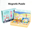 Preschool магнитные воспитательные мозаики всходят на борт платья движения для детей