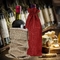Многоразовым напечатанные Drawstring сумки подарка сумок джута для вина