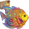 Мозаики Eco дружелюбные волшебные животные деревянные светя рыбам