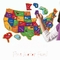 44 магнитного части землеведения потехи головоломки карты США для детей стареют 4+
